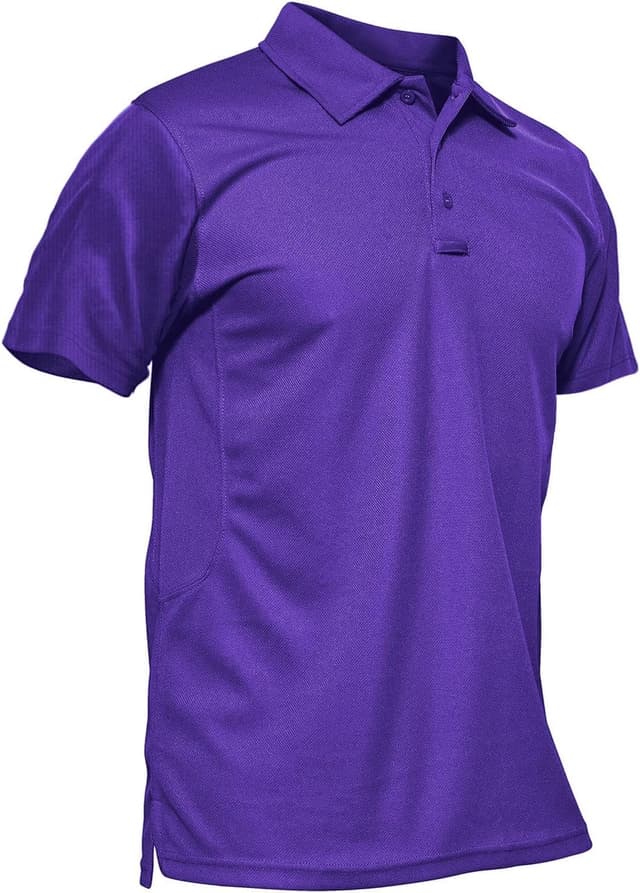 Detalle de KEFITEVD Men’s Outdoor Breathable Quick-Dry Polo Shirt (Short Sleeve Safari/Camping)