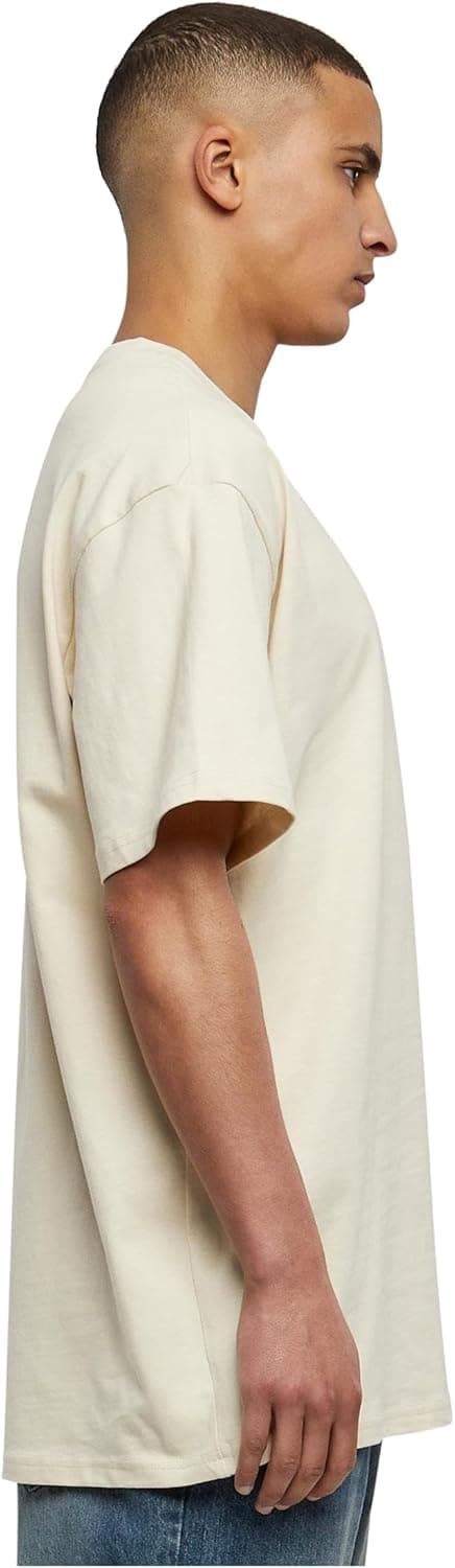 Detalle de Urban Classics Herren Oversized Pinstripe Tee : la t-shirt oversize à rayures pour un look urbain