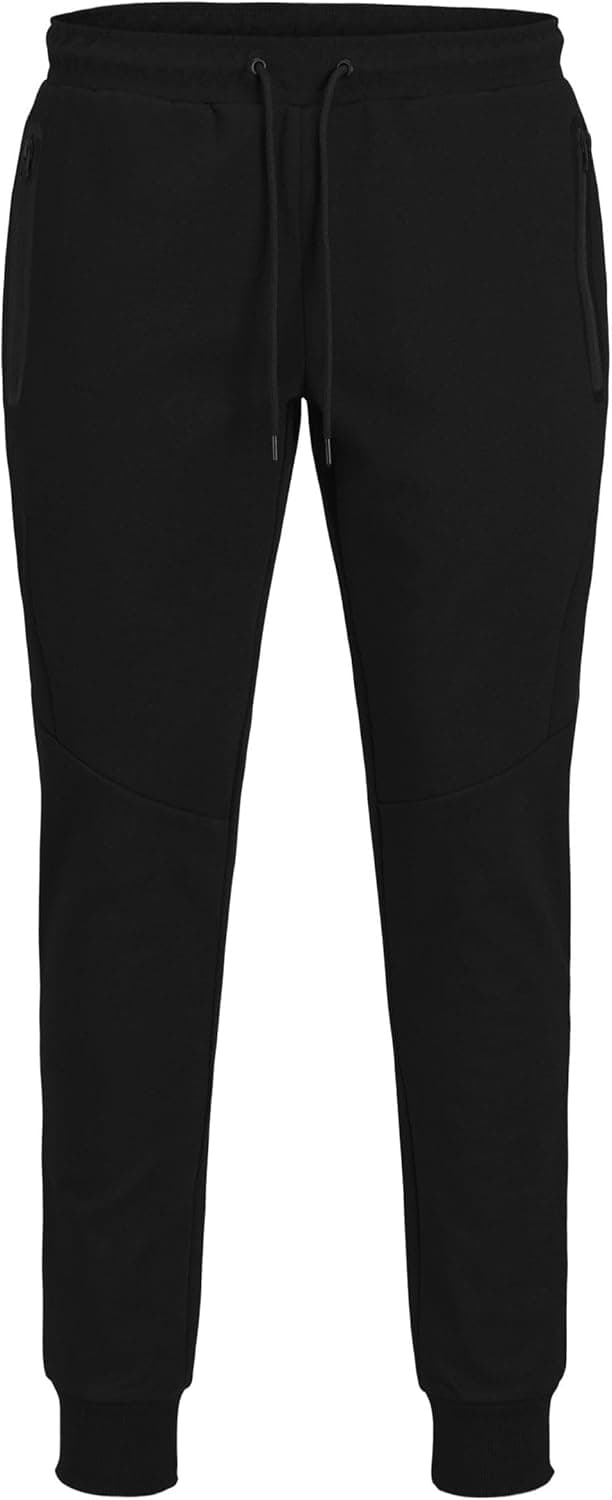Detalle de Jack & Jones Sweatpants Slim Fit: pantaloni in felpa con vita elastica e orlo a costine
