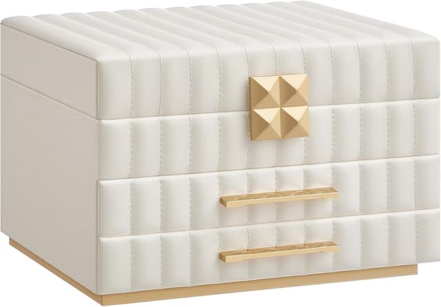 Detalle de SONGMICS HOME ANAH caja joyero 21,5x24x15,8 cm