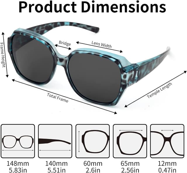 Detalle 2 de Face Shadow Überzieh-Sonnenbrille UV400