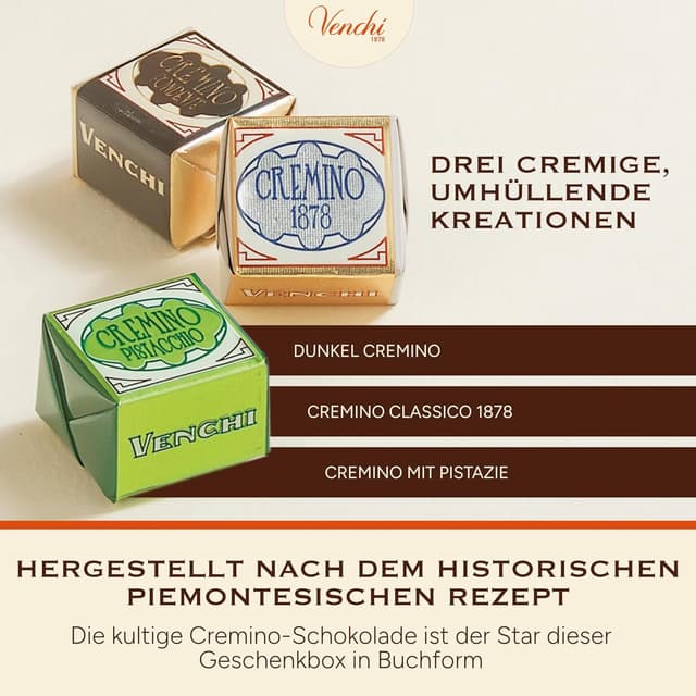 Detalle de Mini-Buch mit Cremini Pralinen 127 g