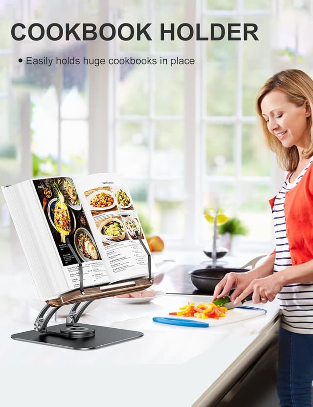 Detalle de Tounee Buchständer Verstellbarer 360° Basis