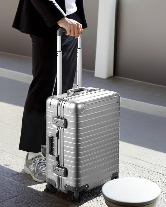 Detalle de Luggex aluminium carry on 55 cm 40L