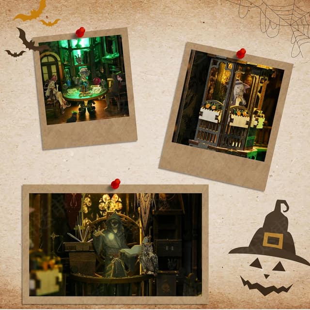 Detalle 2 de ETKVR Book Nook Kit DIY 3D Puzzle für Bücher