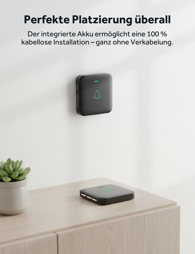 Thumbnail 6 de AVANTEK Kabellose TĂŒrklingel 300 m Reichweite đ