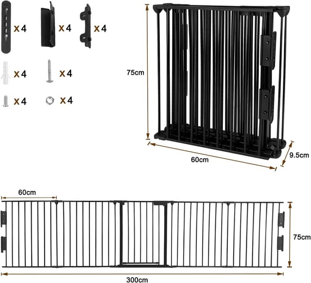 Thumbnail 1 de UISEBRT Cancelletto di Protezione per Camino 300×75 cm 🧱