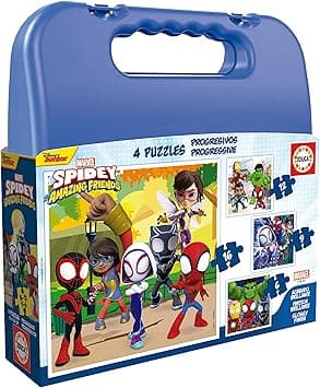 Detalle de Educa - Maleta Spidey | Juegos de Puzzles para Niños 🧩
