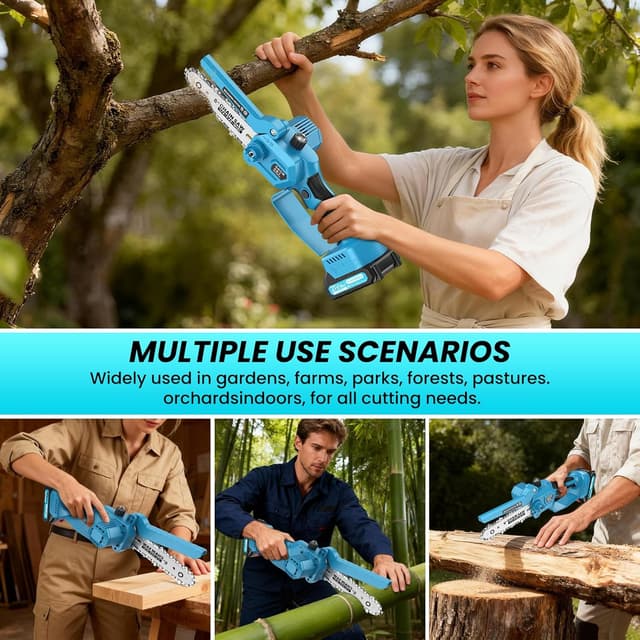 Thumbnail 6 de Makita 18V Mini tronçonneuse batterie 4000mAh 1000W