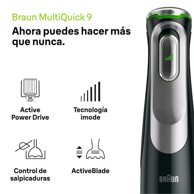 Detalle 2 de Braun Minipimer 9 MQ9187XLI batidora 1.200 W