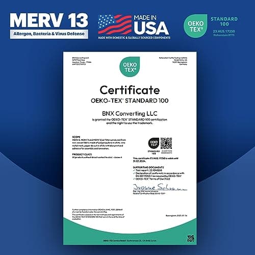 Thumbnail 5 de BNX MERV 13 AC Furnace Air Filter 16x25x1