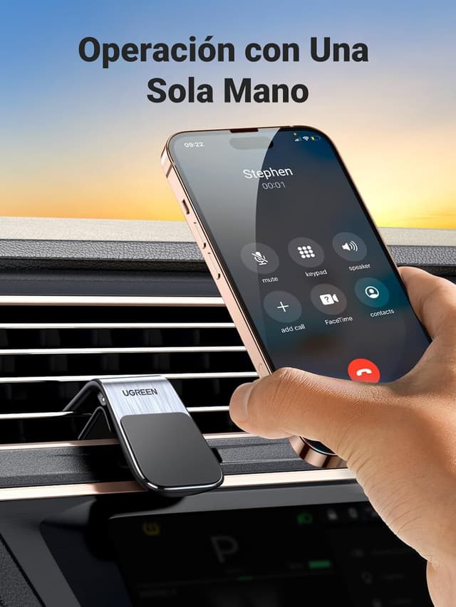 Thumbnail 1 de UGREEN Soporte Magnético Móvil Coche 🌟 Compatible con iPhone y Galaxy