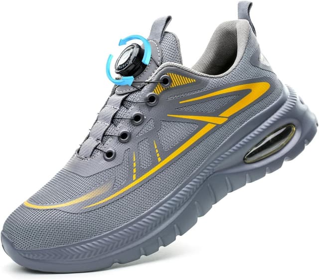 Detalle de GemChve Chaussures de sécurité ultra légères hommes & femmes avec semelle antidérapante et embout acier (EU 37 à 46)