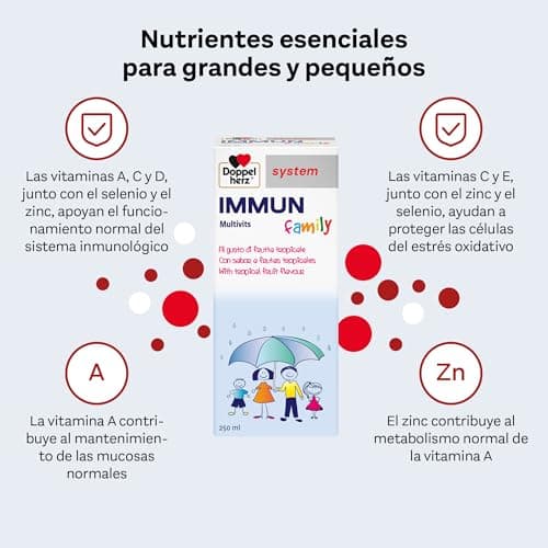 Thumbnail 1 de Doppelherz IMMUN family 250 ml — vitamina C y zinc para el sistema inmunológico 🩺