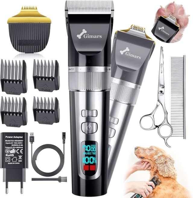 Imagen de Gimars 4 en 1 Tondeuse Pour Chien Sans Fil en OfertitasTOP