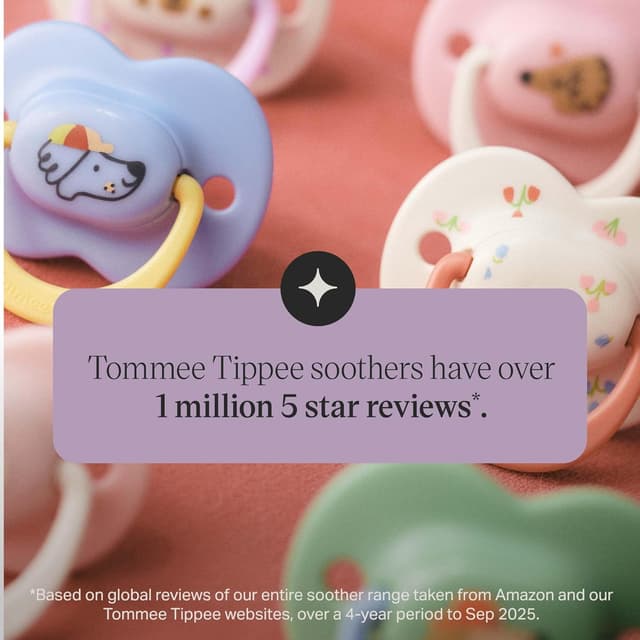 Thumbnail 6 de Tommee Tippee Ultimate Fit Soother (18-36 Months) Orthodontic Dummy – Symmetrical Teat, 4 Pack