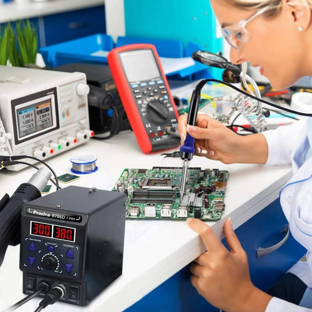 Thumbnail 6 de Heißluft Lötstation Preciva 8786D mit PID