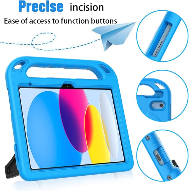 Thumbnail 6 de Surom Kids Case for iPad 11th Generation (A16) & iPad 10th Generation (10.9-inch) 2022 with Built-in Screen Protector (Blue)