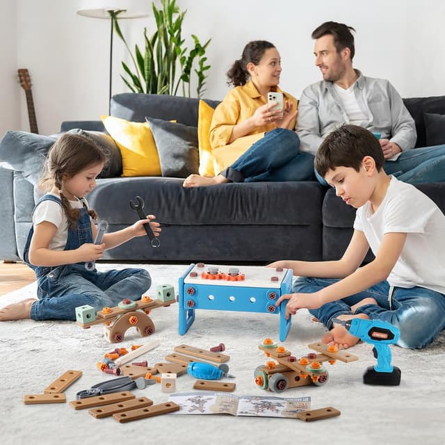 Thumbnail 6 de GAGAKU Akkuschrauber Kinder 120-teiliges Set