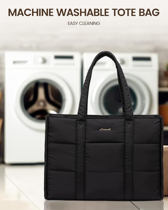 Thumbnail 6 de LOVEVOOK puffer quilted tote bag