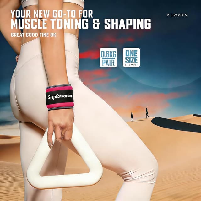 Thumbnail 4 de Stepfowarder Ankle Wrist Weights 0.3–1kg Pair