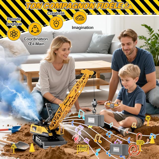 Thumbnail 4 de Cheffery 1:16 Grue télécommandée 🚧