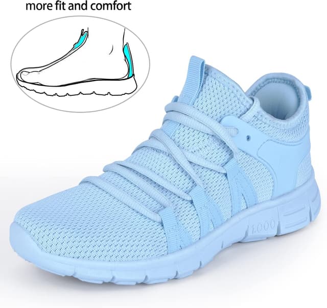 Detalle 2 de INZCOU Running Shoes Lightweight Breathable Mesh Sneakers
