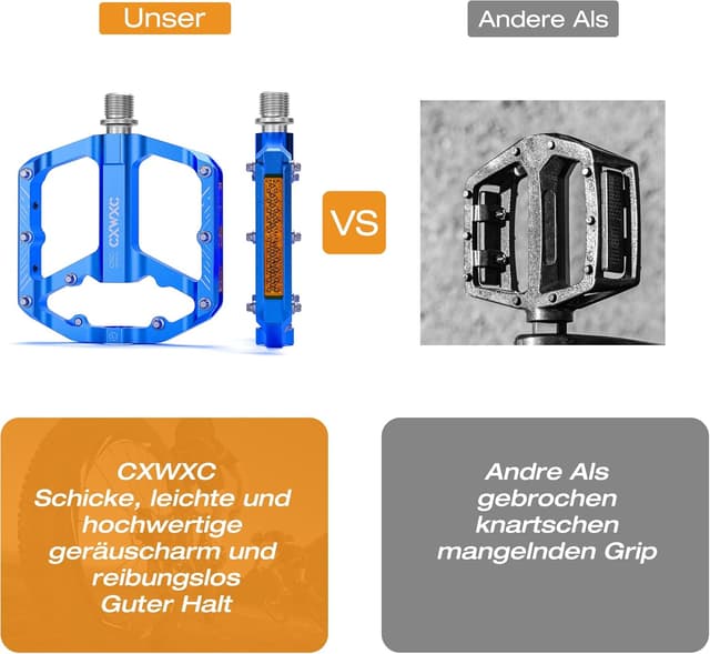 Detalle 2 de CXWXC pedali flat MTB 9/16