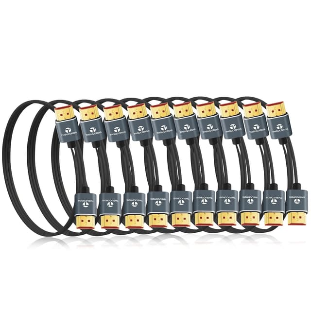 Detalle de Thsucords Ultra Thin 8K HDMI Cable 0.5M 10 Pack