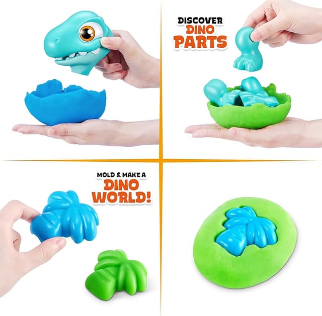 Detalle de ZURU Smashers Junior Dino Dig Brontosaur 18 sorpresas