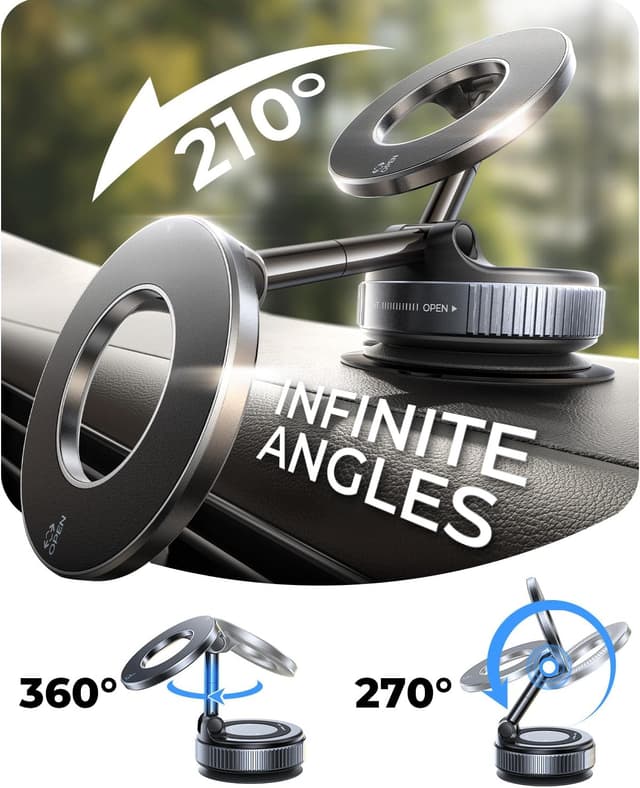 Thumbnail 3 de MRGLAS Vakuum Magnet Autohalterung 360°