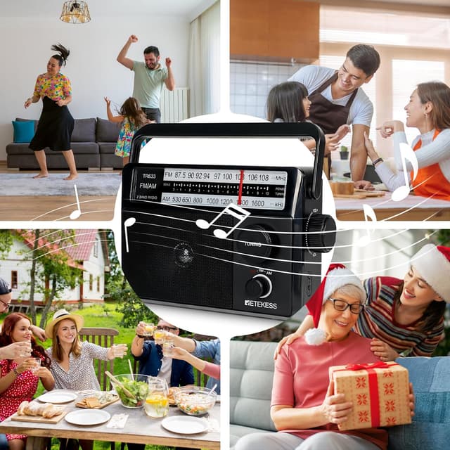 Thumbnail 6 de Retekess TR633 radio portatile AM/FM con jack per cuffie