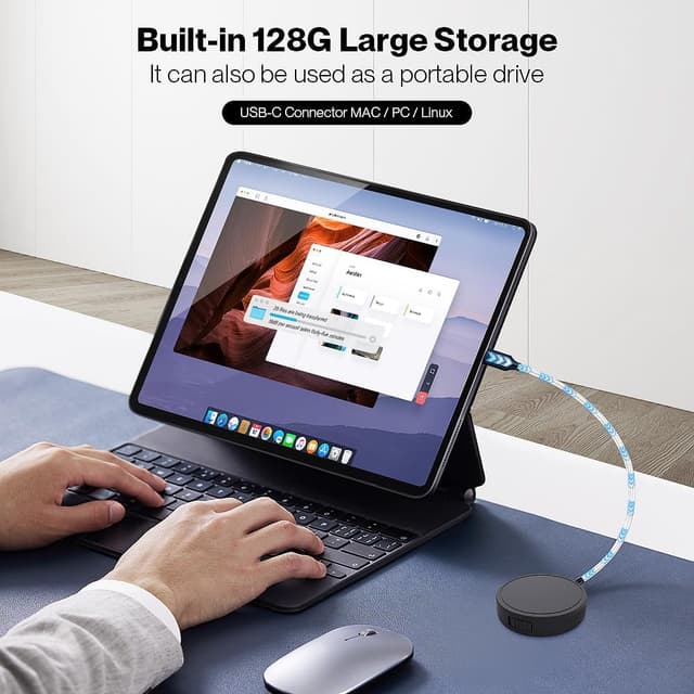 Thumbnail 5 de Elasound 132G Voice Recorder 100H battery life