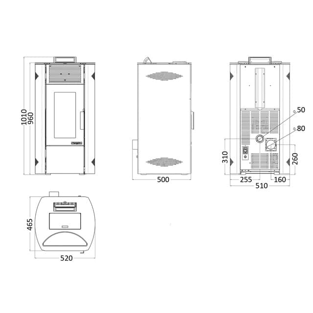 Thumbnail 1 de Hergom Enza 10 estufa de pellets 15 kg