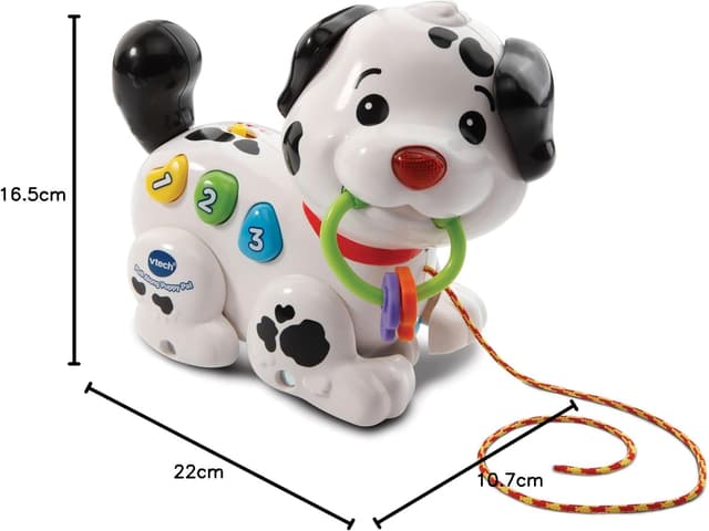 Detalle de VTech Pull Along Puppy Pal interactive pull-along baby walker toy with music and phrases