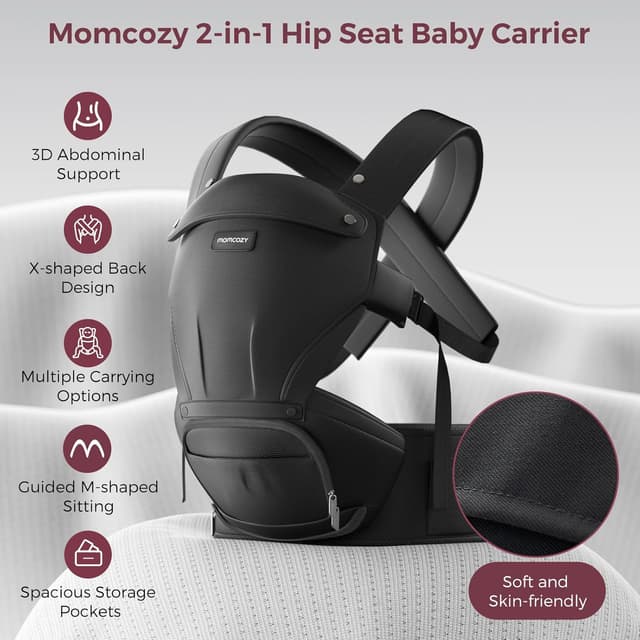Thumbnail 4 de Momcozy Baby Carrier with Hip Seat