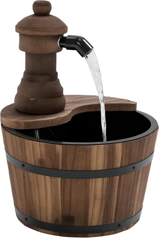 Imagen de Outsunny fontaine tonneau Jardin Ø27x37 cm en OfertitasTOP