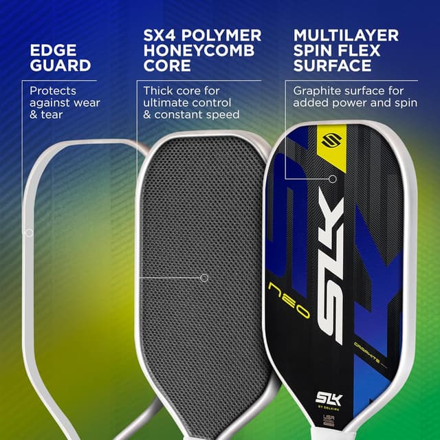 Detalle de Selkirk Sport SLK Pickleball Paddles Set of 2 (SLK Neo Graphite, SLK Neo Fiberglass, or SLK Atlas Bundle)