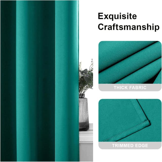 Detalle 1 de CUCRAF Verdunklungsvorhänge 200×140 cm 🪟