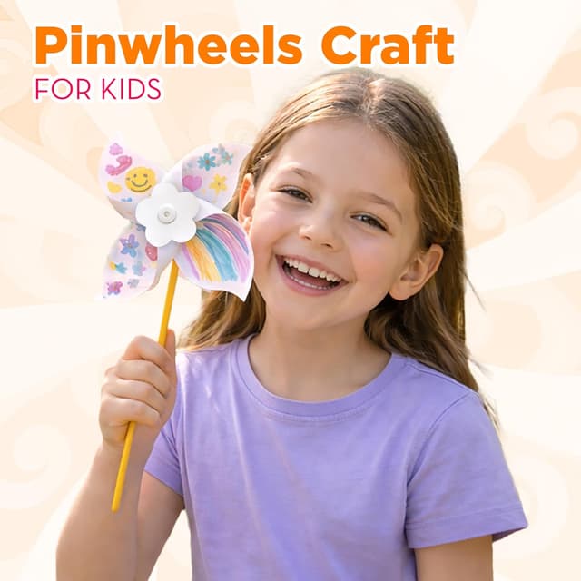 Detalle de 4E's Novelty 24 DIY pinwheels craft kit