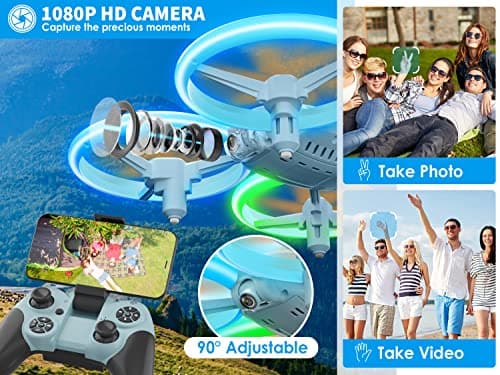 Thumbnail 1 de i9C Drone para Niños con Cámara 📷 y Luces Coloridas