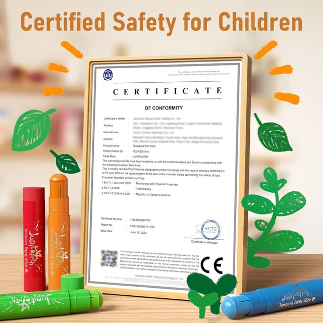 Thumbnail 4 de JUPITEARTH 24 Colors Tempera Paint Sticks