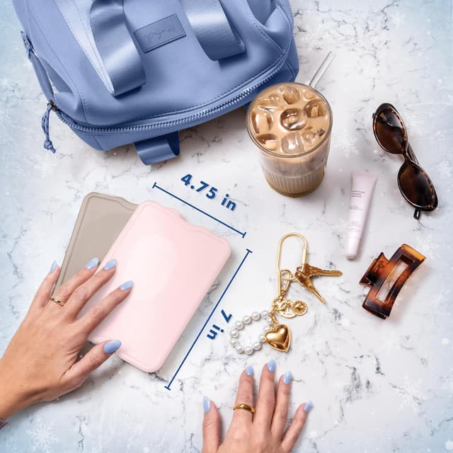 Detalle de Cool Coolers by Fit & Fresh XL Slim Reusable Ice Packs (4-Pack) — Quick-Freeze, Space-Saving Cooler Packs