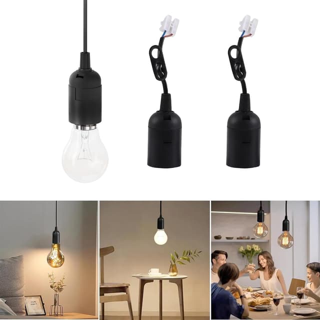 Thumbnail 2 de Kjzeex E27 Lampenfassung 3er Set