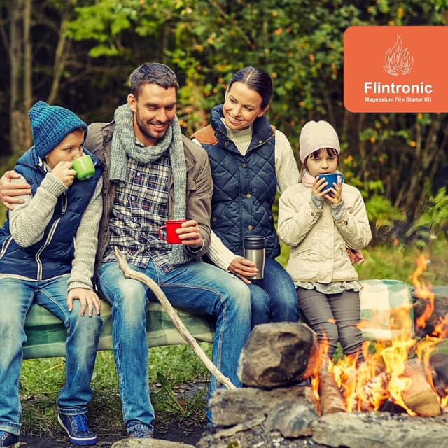 Thumbnail 6 de Flintronic Feuerstahl-Set mit Handmade-Griff & Survival-Zubehör fürs Outdoor-Feuer