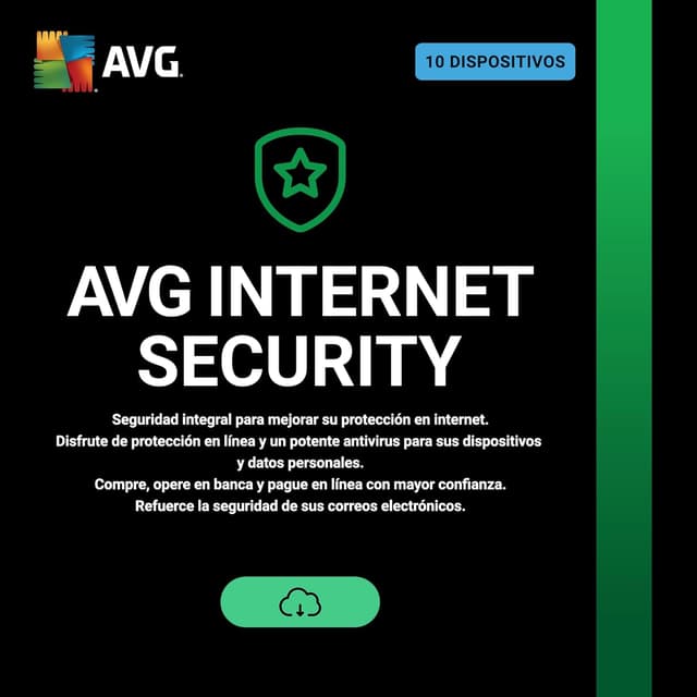 Detalle de AVG Internet Security 2026 1 Año para 10 dispositivos