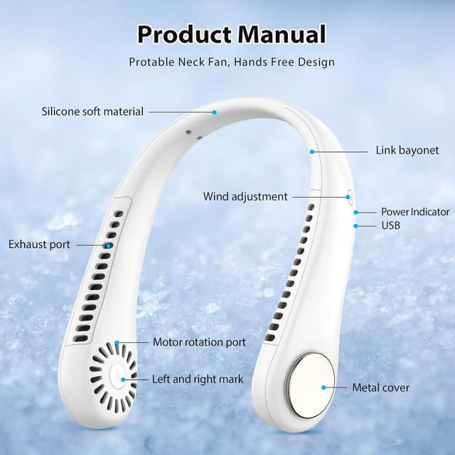 Thumbnail 5 de ITHKY Neck Fan 2600mAh wearable fan