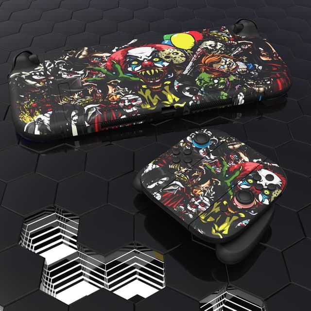Thumbnail 6 de playvital Full Set Protective Skins for Nintendo Switch 2 (Scary Party) – vinyl decal wrap, dock skin & hand grips