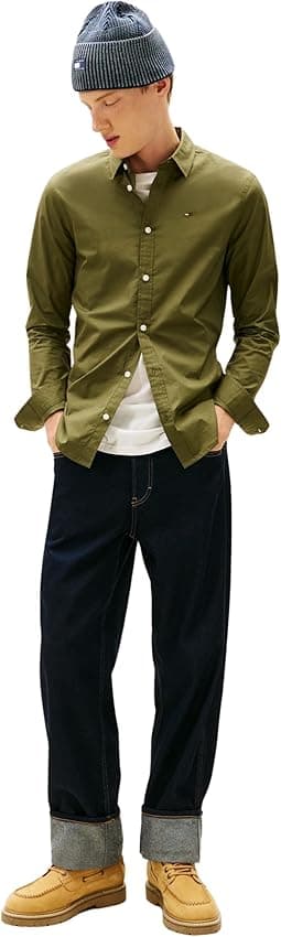 Thumbnail 3 de Tommy Jeans TJM Original DM0DM04405 Camisa elástica Verde XXL