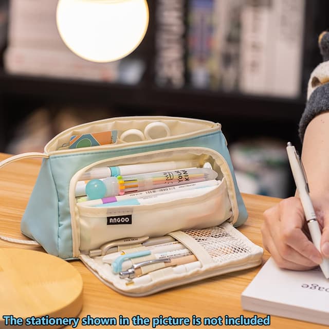 Detalle de ONCCI Federmäppchen für Mädchen – Mäppchen mit großer Kapazität für Schule & Büro (für bis zu 60 Stifte)